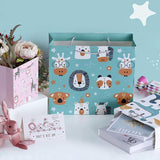 Gift Bags: 25x Creative Cartoon Animal Gift Bags Cute Birthday Party Favors Tote Paper Bags - Dinosaur-Paradise-25pcs-M