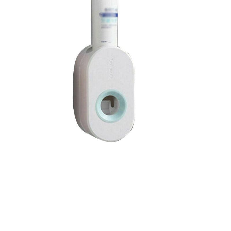 Oral Care: Automatic Toothpaste Dispenser Bathroom Wall-Mounted Rack Toothbrush Holder - Pink