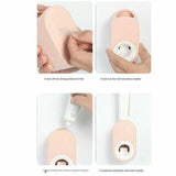 Oral Care: Automatic Toothpaste Dispenser Bathroom Wall-Mounted Rack Toothbrush Holder - White
