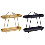 Storage Boxes: Jewelry Rack Organizer Stand Cosmetic Display Desktop Storage Holder for Home - Black