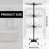 3-Tier Rotating Sock Rack Accessories Hanging Display Stand Organizer for Storage