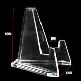 20Pcs Acrylic Clear Stand For Trading Card Psa Pokemon Card Holders Small Stand