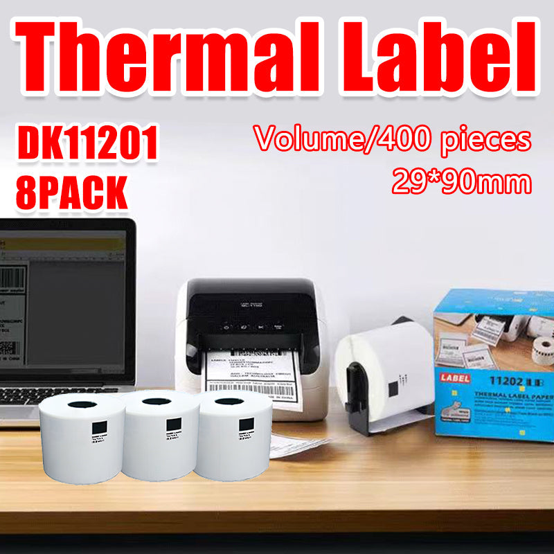 Power & Electrical Supplies: 8 Rolls Compatible Brother Dk11201 400 Address Labels 29X90Mm Ql570 Ql700 Ql1050