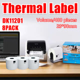 Power & Electrical Supplies: 8 Rolls Compatible Brother Dk11201 400 Address Labels 29X90Mm Ql570 Ql700 Ql1050