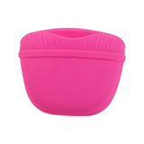 Pet Grooming Supplies: Dog Training Treat Bag Silicone Pet Pouch with Clip Waist Belt Snack Holder - Blue
