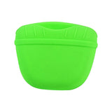 Pet Grooming Supplies: Dog Training Treat Bag Silicone Pet Pouch with Clip Waist Belt Snack Holder - Blue
