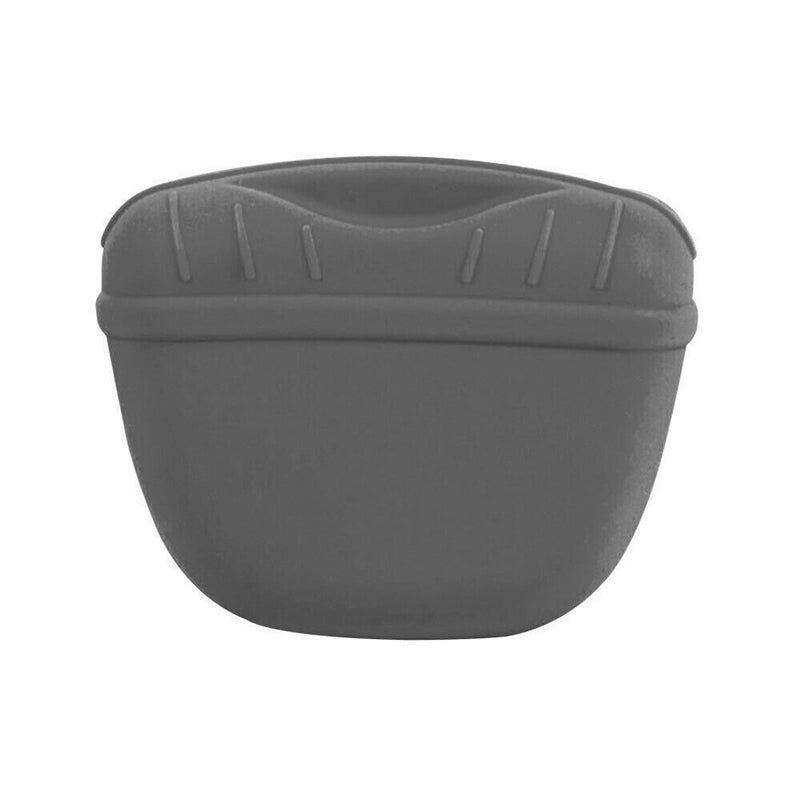Pet Grooming Supplies: Dog Training Treat Bag Silicone Pet Pouch with Clip Waist Belt Snack Holder - Blue