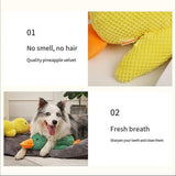 Dog Apparel: Plush Cartoon Duck Dog Toy Interactive Squeaky Pet Toy Durable Fun Chew Toy - Green