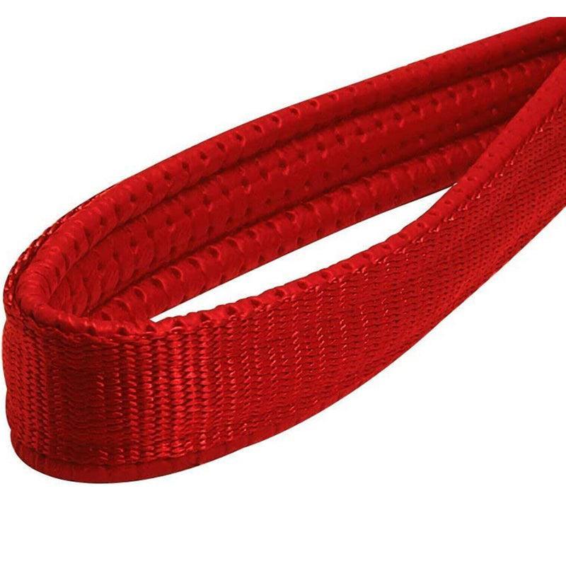 Dog Steps & Ramps: 120Cm Pet Dog Puppy Padded Handle Metal Chain Dog Leash - Red