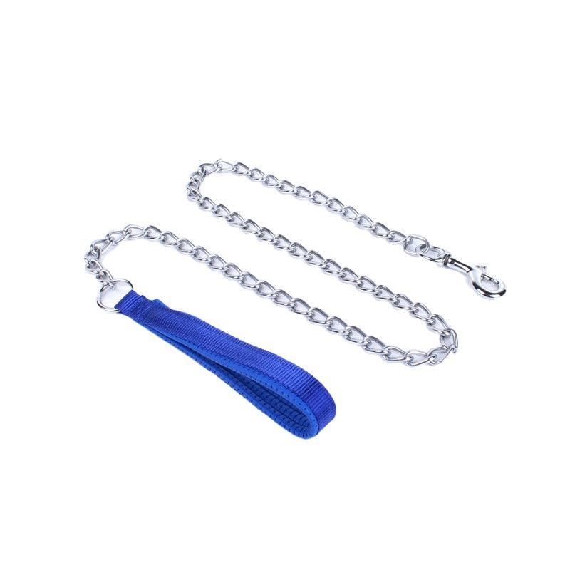 Dog Steps & Ramps: 120Cm Pet Dog Puppy Padded Handle Metal Chain Dog Leash - Red