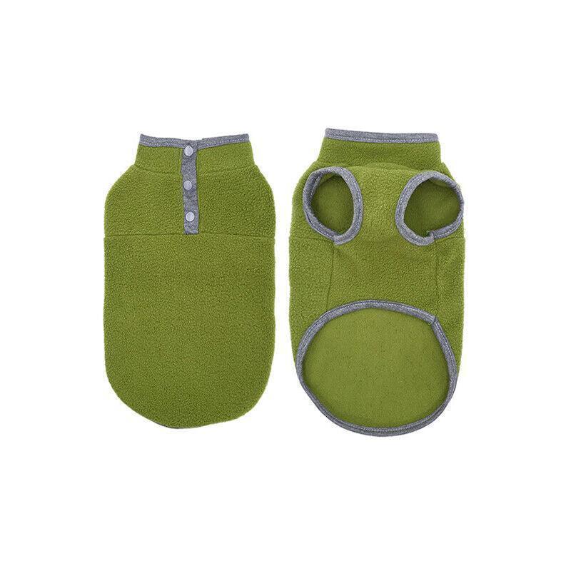 Dog Apparel: L Pet Dog Puppy Winter Warm Fleece Jumper Vest Coat Jacket Apparel Clothes Outdoor - Blue