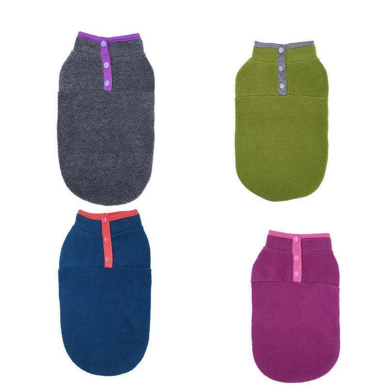 Dog Apparel: M Pet Dog Puppy Winter Warm Fleece Jumper Vest Coat Jacket Apparel Clothes Outdoor - Pink