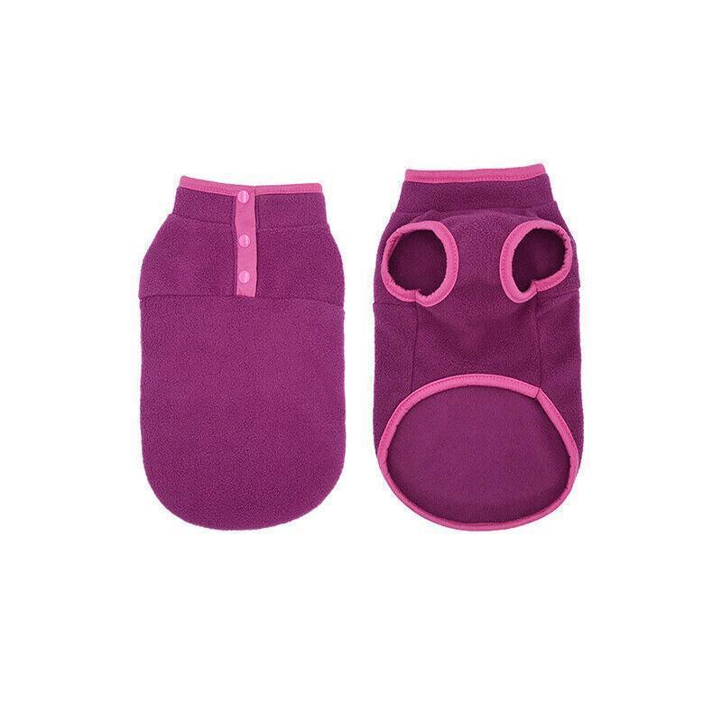Dog Apparel: M Pet Dog Puppy Winter Warm Fleece Jumper Vest Coat Jacket Apparel Clothes Outdoor - Pink