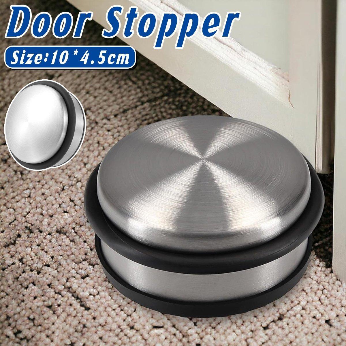 Door Hardware: Solid Heavy Duty Rubber Door Stopper Windproof Noise Proof Door Wedge Non Slip