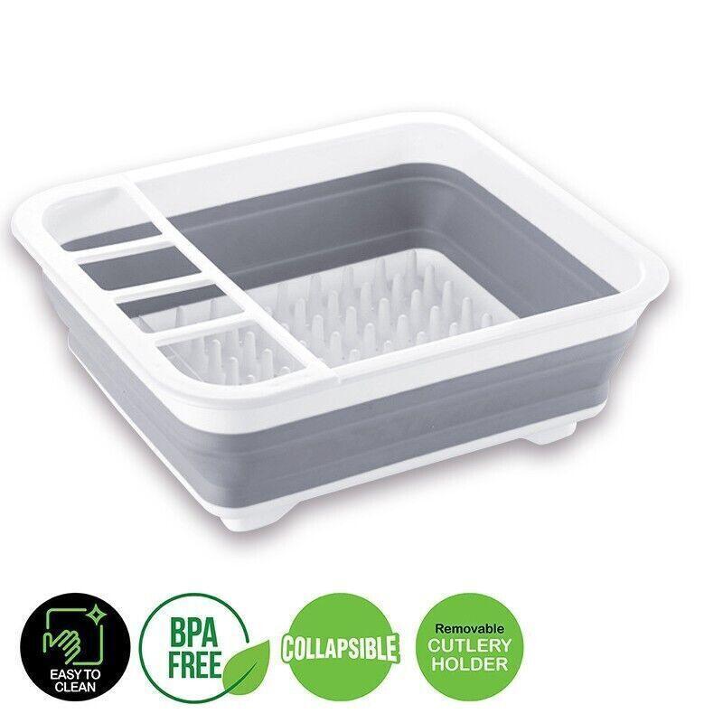 Kitchen & Dining Chairs: Home Master Collapsible Dish Drainer Small Spaces Camping Caravan 34CM X 28.5CM