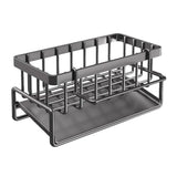 Storage Boxes: Kitchen Sink Caddy Storage Organizer Steel Sponge Soap Brush Holder Faucet Rack