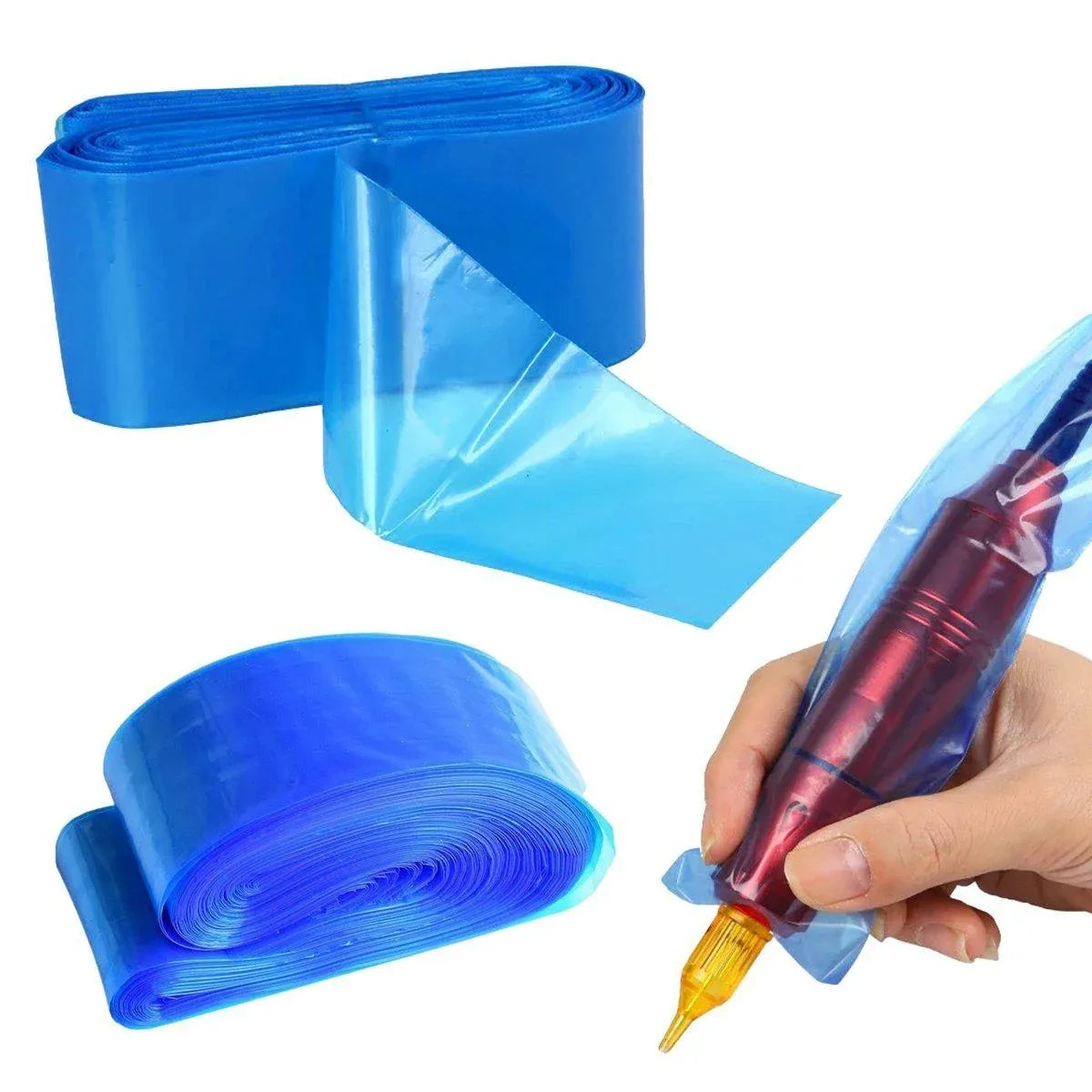 Disposable Tattoo Clip Cord Covers, Blue, 60 x 5 cm, Pack of 200