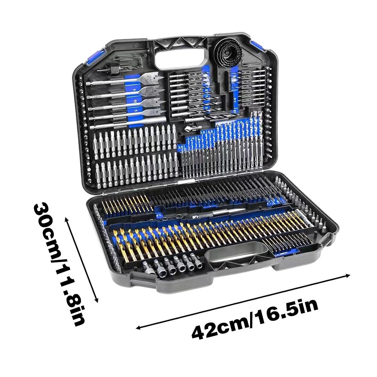 Drill & Screwdriver Accessories: 246pcs Drill Bit Set Hole Opener Drills Kit Metal Wood Plastic DIY Power Tools