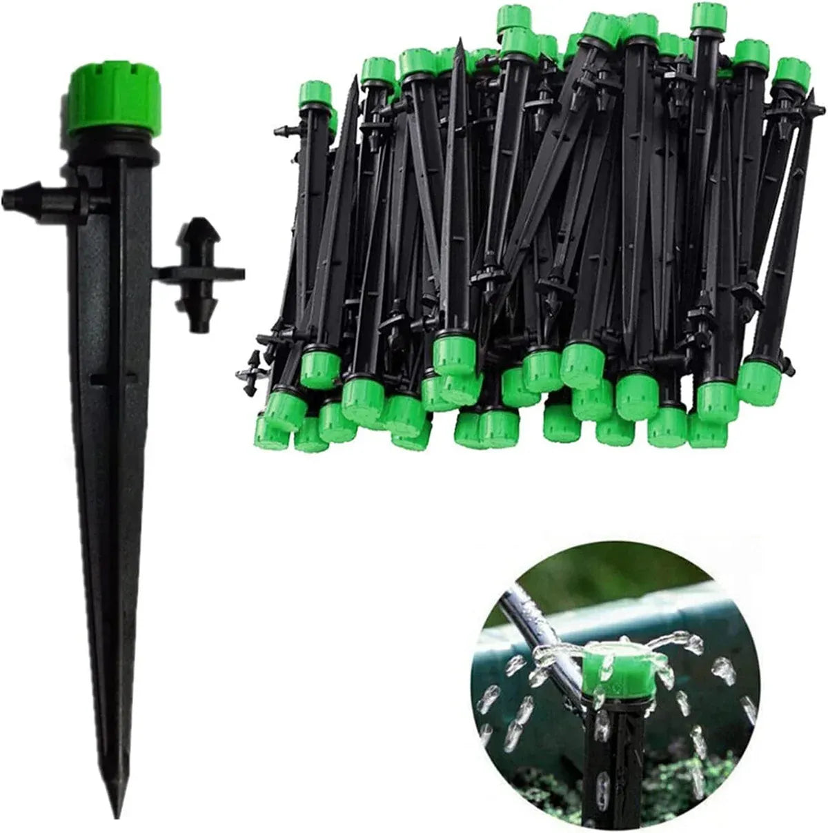 Adjustable Irrigation Misting Dripper 360-degree Sprinkler Drip Watering Tool - Blue