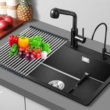 Kitchen Utensils: Multifunctional Stainless Steel Draining Rack Folding Sink Organizer for Kitchen - 580 x 400mm