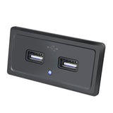 Automotive Parts: Dual USB Car Charger Socket Panel 5V 3.1A 12V 24V for Car RV Motorcycle