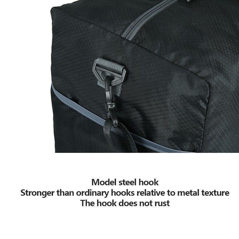 Duffel Bags: 70L Large Travel Duffle Bag Foldable Waterproof Gym Bag with Shoe Compartment