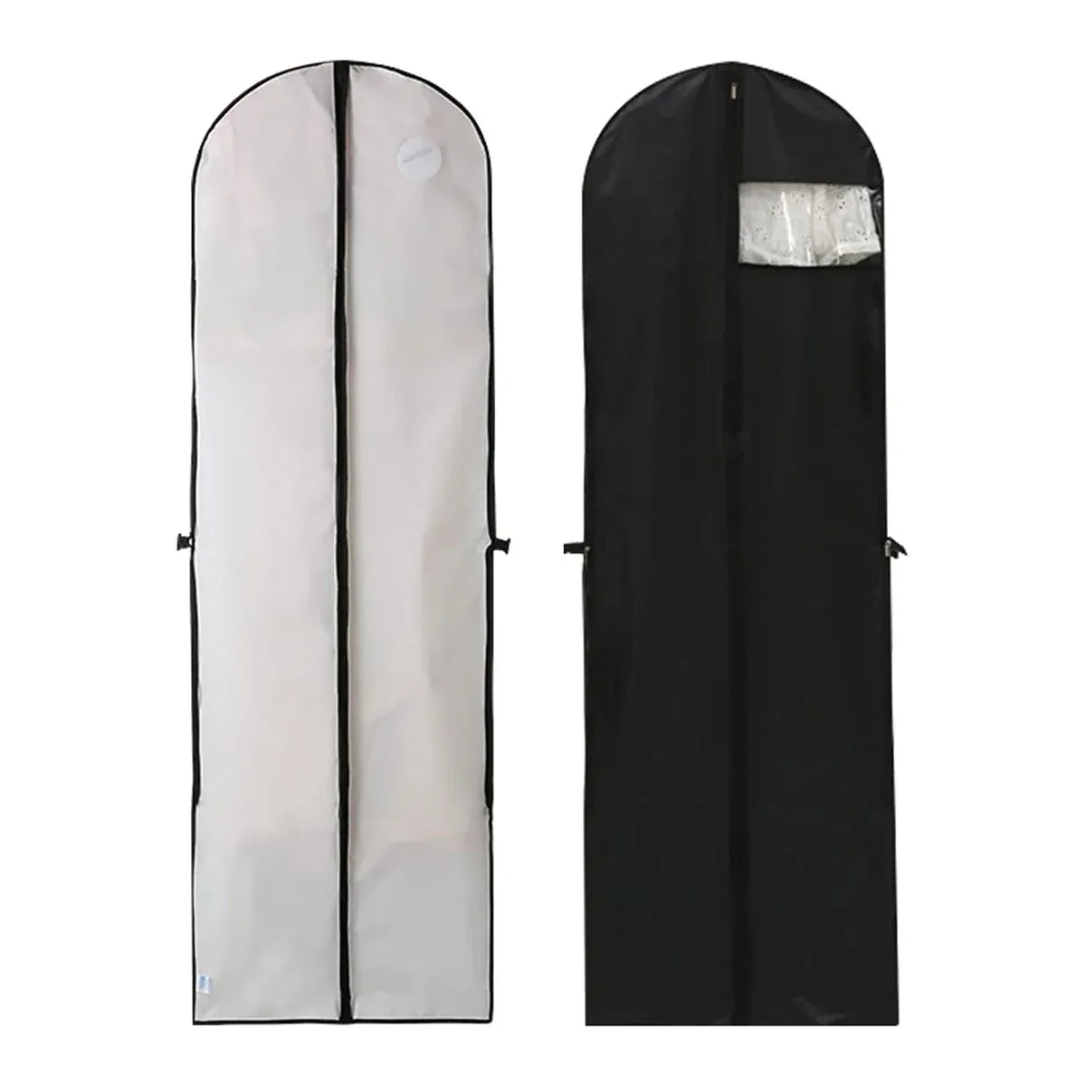 Clothes Dustproof Cover Foldable Moisture-Proof For Household Dress Suit Storage - White