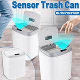 Automatic Bins: Sensor Trash Bin Touchless 16L White Automatic Motion Kitchen Rubbish Can