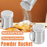 Bakeware & Accessories: Stainless Steel Powder Shaker Mesh Sugar Flour Dispenser Spice Baking Tool