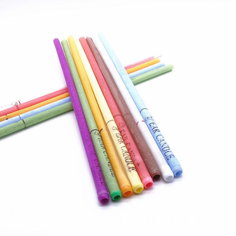 Cosmetics: 16Pcs Scented Ear Candles Aromatherapy Wax Relaxation Set Multi Colour