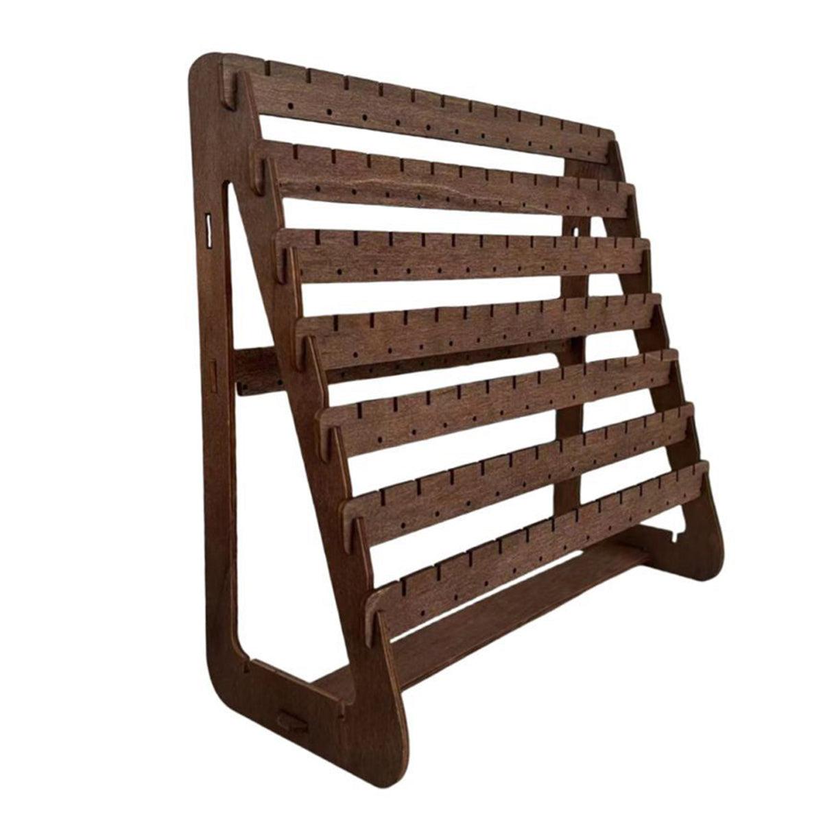 Jewellery Making Kits: Vintage Wooden Earring Holder Jewelry Display Stand Organizer for Earrings