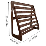 Jewellery Making Kits: Vintage Wooden Earring Holder Jewelry Display Stand Organizer for Earrings