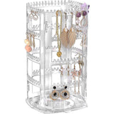 360-Degree Rotating Earring Holder Jewellery Rack Display Stand Organizer
