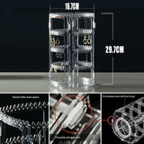 360-Degree Rotating Earring Holder Jewellery Rack Display Stand Organizer