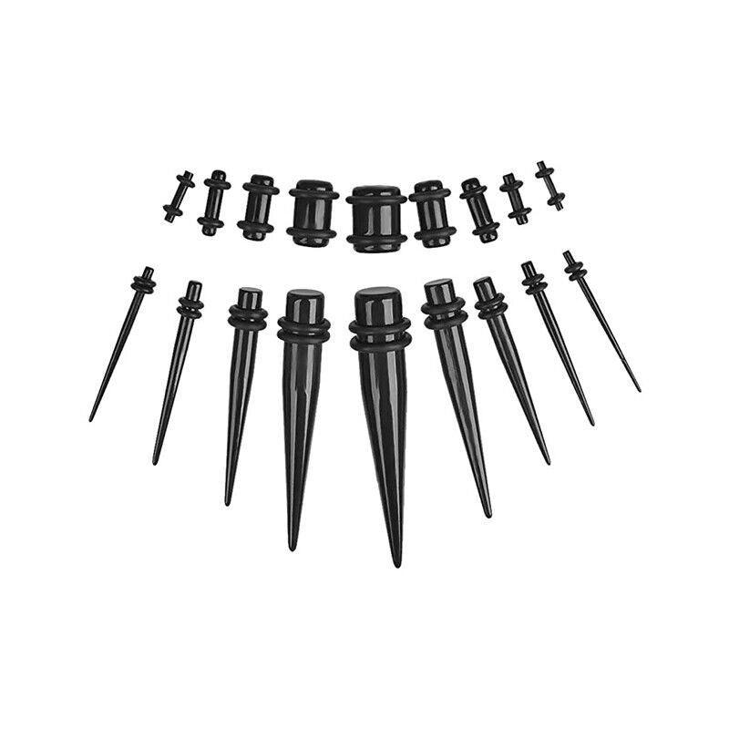 Men's Jewellery: 36Pcs Ear Stretching Kit Plug Set Stretch Ear Taper Stretcher Expander Tapers Au