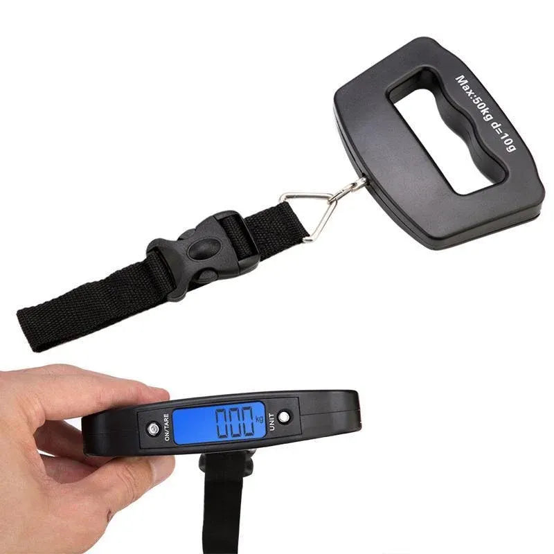 Digital Hanging Luggage Scale, Portable Travel Suitcase Weighing Scale - 1 Pc