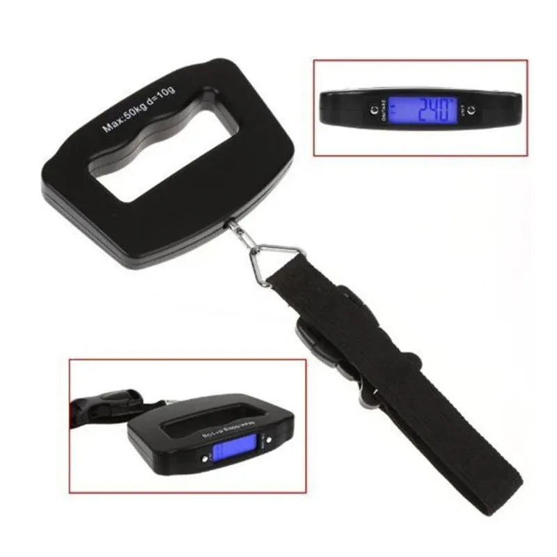 Digital Hanging Luggage Scale, Portable Travel Suitcase Weighing Scale - 1 Pc