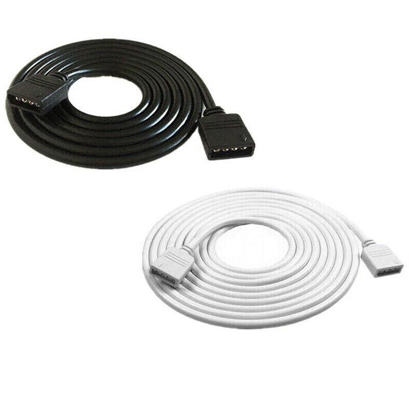 Power & Electrical Supplies: 1-10M White LED RGB Light Strip Extension Cord Cable Lead Connector 4 Pin - 1M
