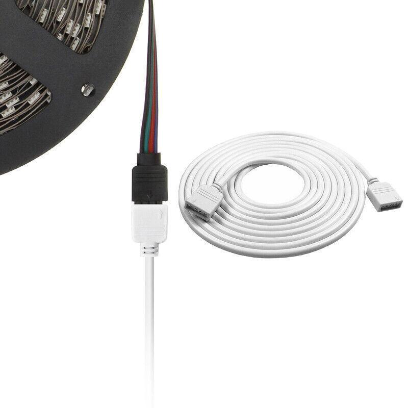 Power & Electrical Supplies: 1-10M White LED RGB Light Strip Extension Cord Cable Lead Connector 4 Pin - 3M