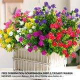 Artificial Flowers & Plants: 8pcs Artificial Camellia Flowers Realistic Silk Floral Decoration for Home Decor