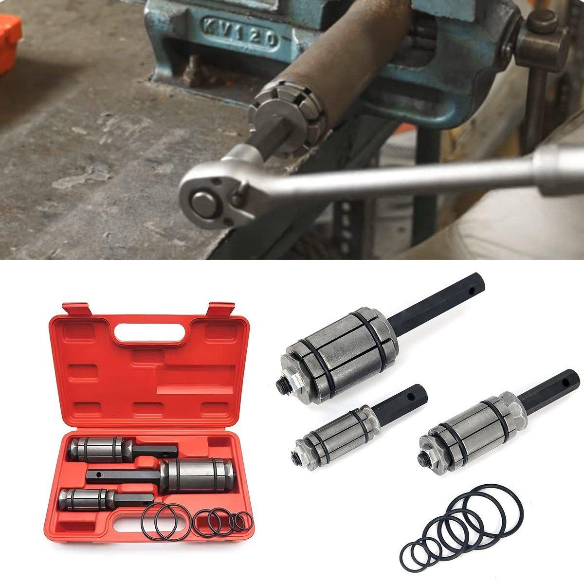 Automotive Repair & Speciality Tools: Tail Pipe Expander Set Exhaust Muffler Spreader Dent Remover Tool Kit 3PCS