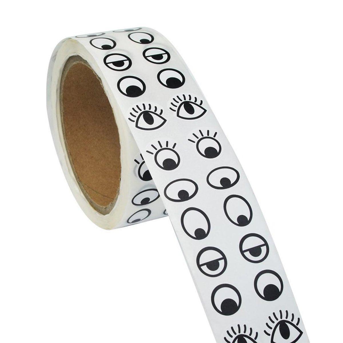 Arts & Crafts: 2 Rolls Cartoon Eye Stickers Self-Adhesive DIY Craft Paper for Handmade Projects