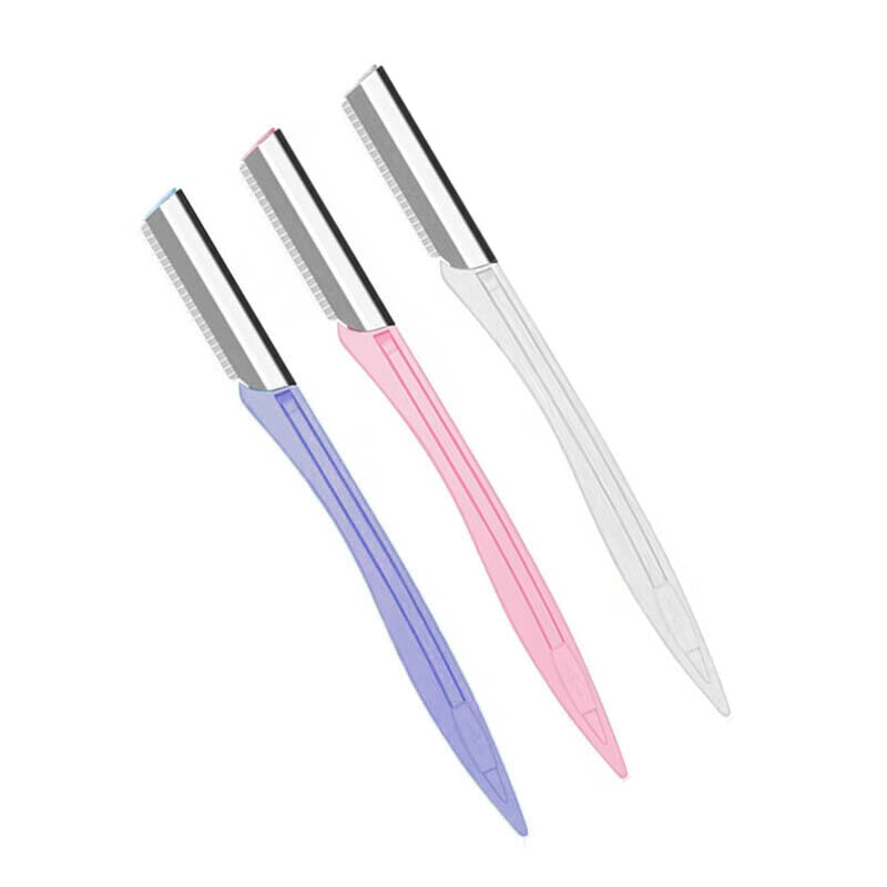 Makeup Brushes: 3 Piece Eyebrow Razor Kit for Women Facial Hair Removal and Brow Shaping
