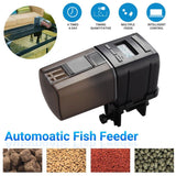 Cat Bowls, Feeders & Waterers: Automatic Fish Feeder Intelligent Timing Aquarium Large Capacity Food Dispenser