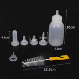 Cat Bowls, Feeders & Waterers: Puppy Kitten Feeding Bottle Set Pet Dog Cat Bady Nursing Water Milk Feeder 60ML