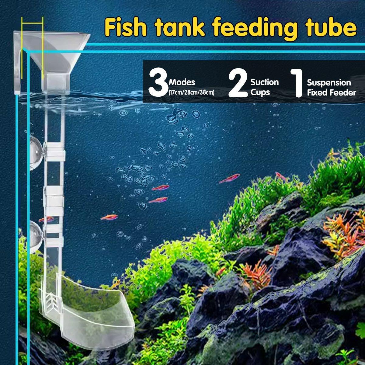 Aquarium Filters & Pumps: Aquarium Feeding Tube Multifunctional Fish Tank Floating Feeding Ring Shrimp Feeder