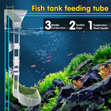 Aquarium Filters & Pumps: Aquarium Feeding Tube Multifunctional Fish Tank Floating Feeding Ring Shrimp Feeder