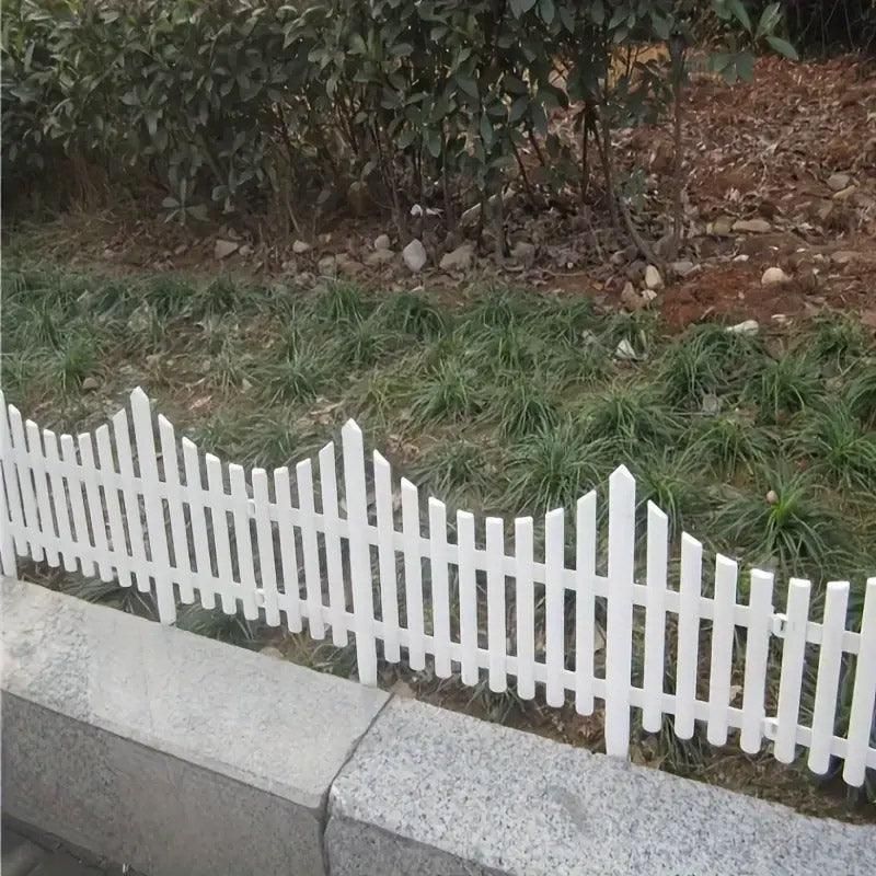 White Garden Edging Fence Panels 60 x 33 cm - 12 Pieces
