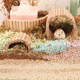 Small Animal Habitats & Cages: Wooden Hamster Toy Furniture Small Fence Climbing Stairs Arch Bridge for Pets