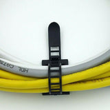 Adjustable Cable Clips Straps Adhesive Cord Management Wire Organizer Black Au